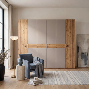Drehtürenschrank inkl. Zusatzausstattung, Carano, 6-türig, 301x223x61 cm [AI]