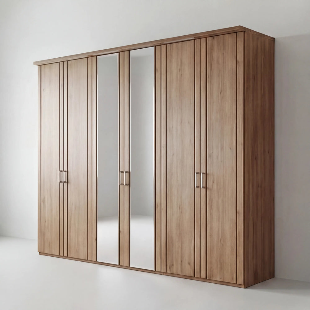 Drehtürenschrank, Valis, 6-türig, 300x216x58 cm