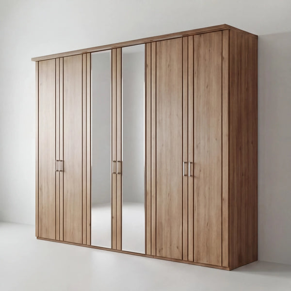 Drehtürenschrank, Valis, 6-türig, 300x216x58 cm