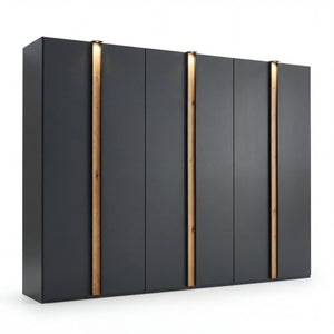 Drehtürenschrank, Luz, 6-türig, 300x216x58 cm