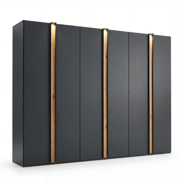 Drehtürenschrank, Luz, 6-türig, 300x216x58 cm