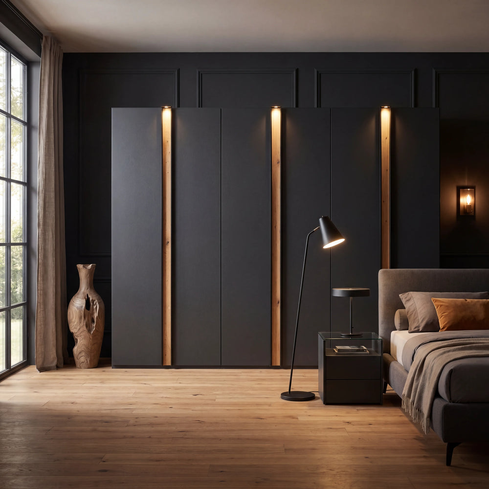 Drehtürenschrank, Luz, 6-türig, 300x216x58 cm