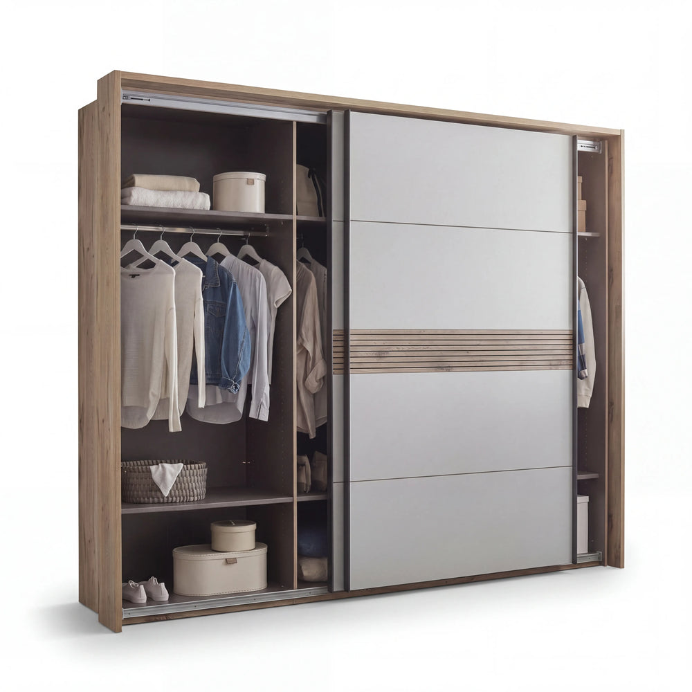 Schwebetürenschrank, Malaro, 280,5x230,5x66,4 cm