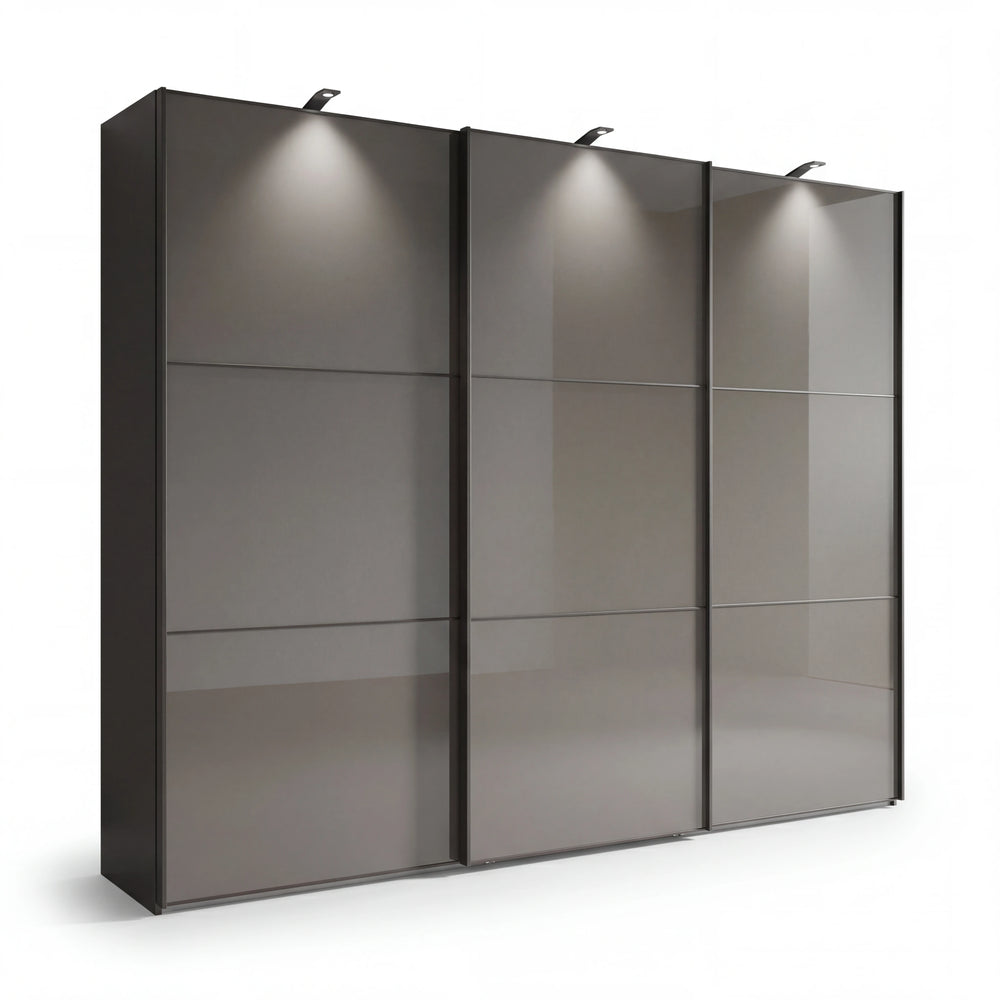 Schwebetürenschrank inkl. Zusatzausstattung, Phönix, 3-türig, 300x236x67 cm