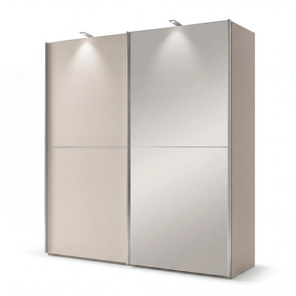 Schwebetürenschrank inkl. Zusatzausstattung, Phönix, 2-türig, 200x217x67 cm