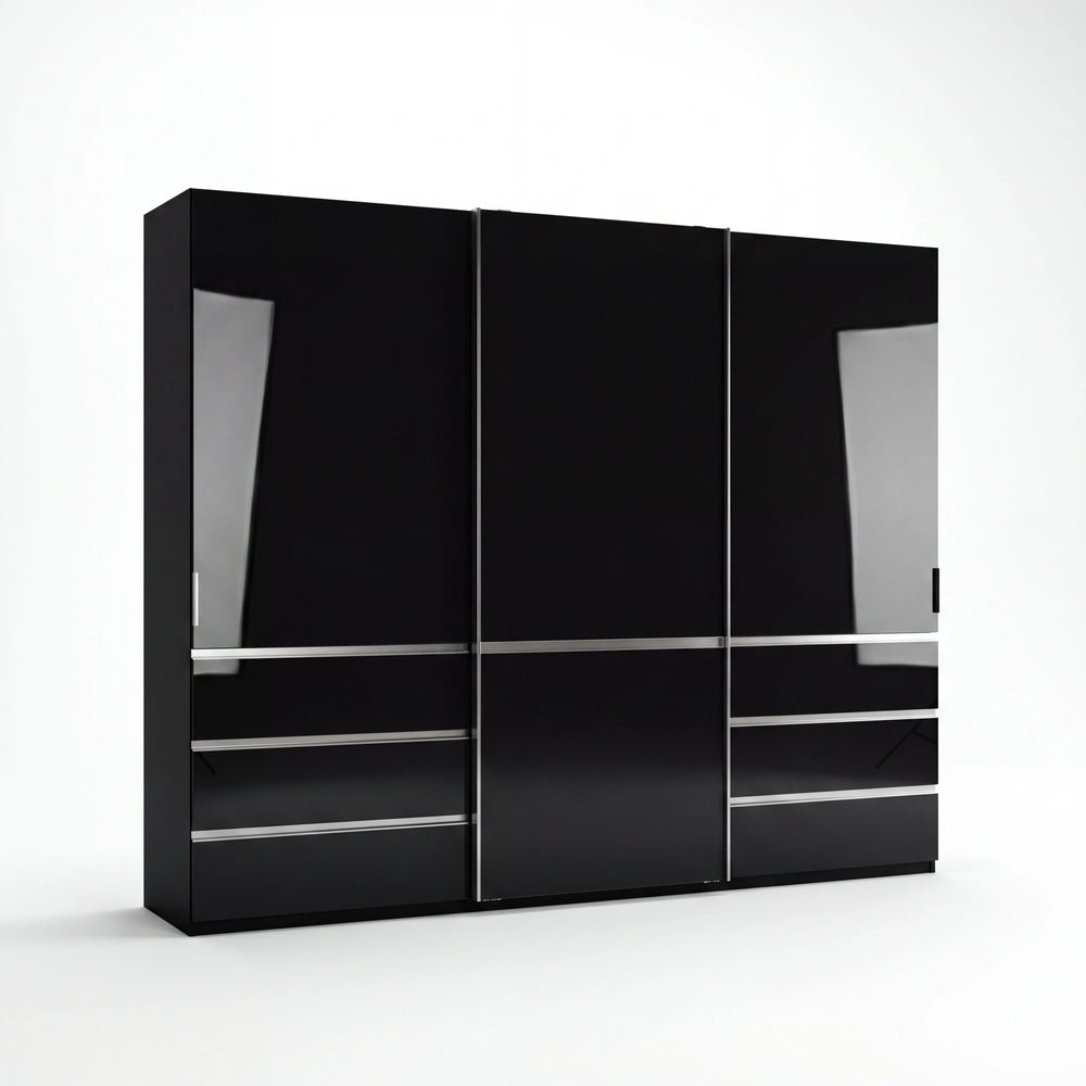 Schwebetürenschrank, Tunis, 3-türig, 300x236x67 cm