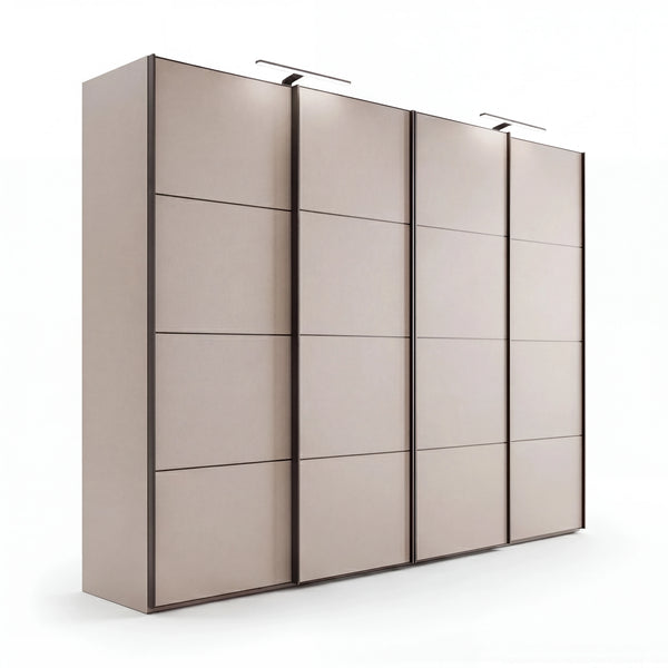 Schwebetürenschrank inkl. Zusatzausstattung, Phönix, 4-türig, 330x236x67 cm