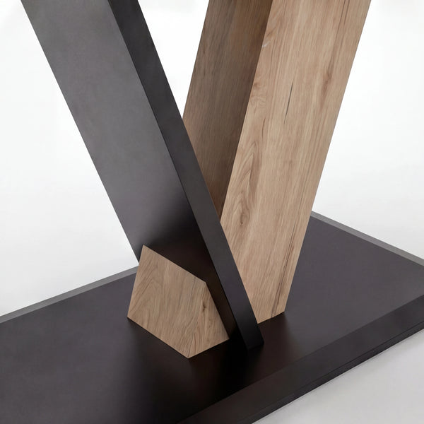 Säulenesstisch, Nanto, 150(210)x95 cm