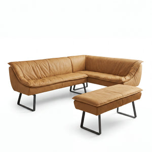 Eckbank, Alino, Leder A-India-Sun