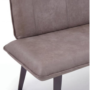 Design-Einzelbank, Solo, Microfaser Gavin silver