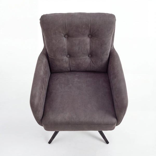 Polsterstuhl, Ella, Microfaser Cowboy grey