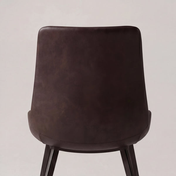 Stuhl aus Kunstleder vintage grau