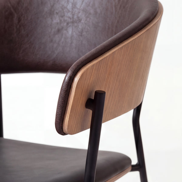 Stuhl, Crib, Kunstleder raven schwarz faux