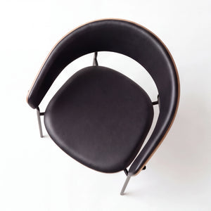 Stuhl, Crib, Kunstleder raven schwarz faux