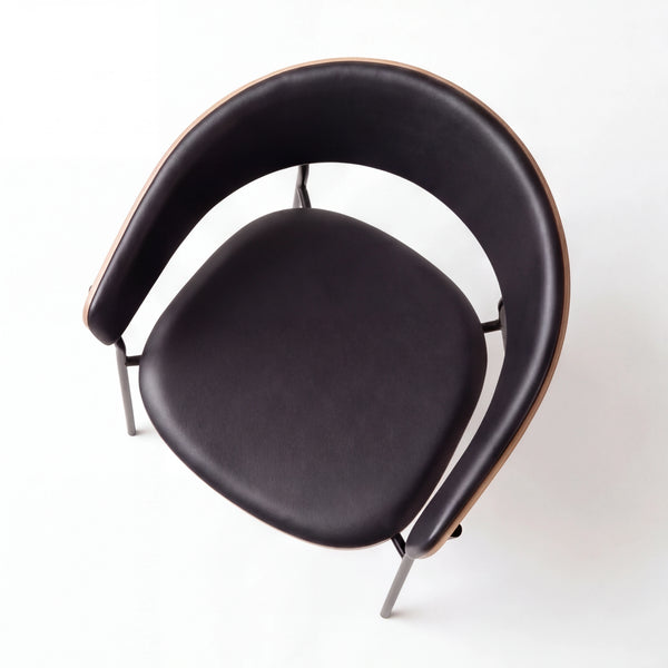 Stuhl, Crib, Kunstleder raven schwarz faux