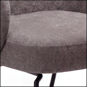 Stuhl inkl. Drehfunktion, Bae, pebble earth bouclé