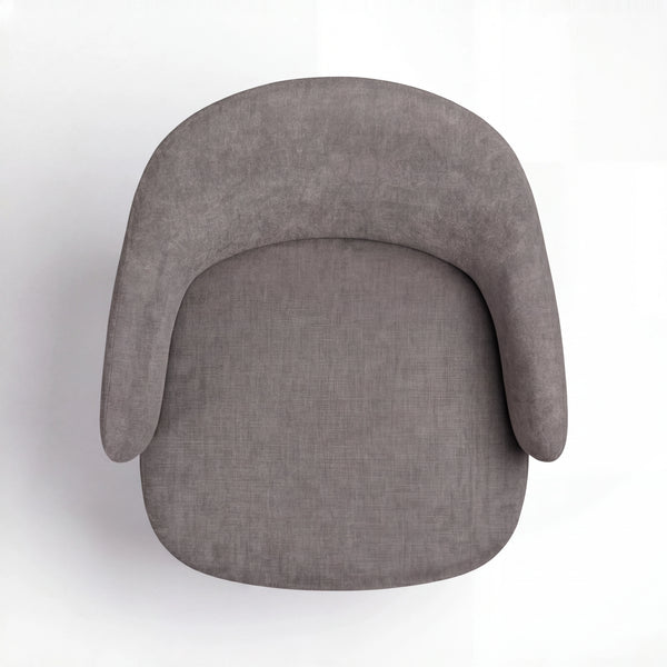 Stuhl inkl. Drehfunktion, Bae, pebble earth bouclé