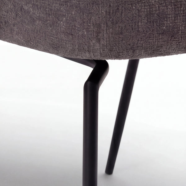 Stuhl inkl. Drehfunktion, Bae, pebble earth bouclé