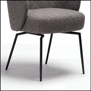 Stuhl inkl. Drehfunktion, Bae, pebble earth bouclé