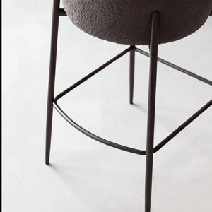 Thekenstuhl, Orbit, stone Pres Bouclé (anthrazit)