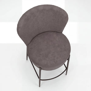 Thekenstuhl, Orbit, stone Pres Bouclé (anthrazit)
