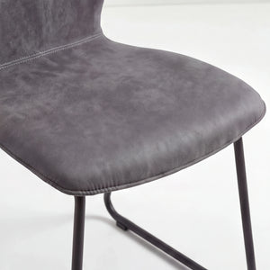 Design-Stuhl, aus Microfaser Aberdeen stone
