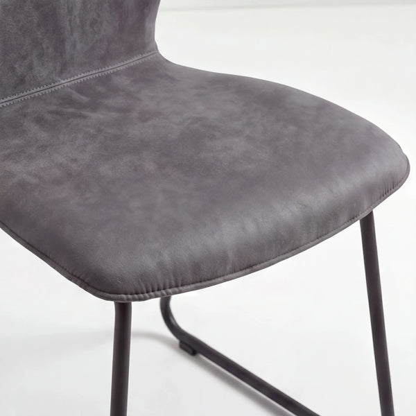 Design-Stuhl, aus Microfaser Aberdeen stone