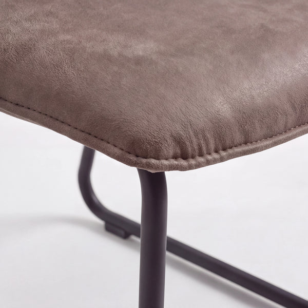 Design-Stuhl aus Microfaser Aberdeen mocca