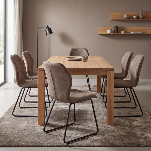 Design-Stuhl aus Microfaser Aberdeen mocca