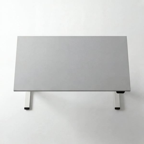 Schreibtisch höhenverstellbar Elisa, 120x60 cm, Platinium weiß
