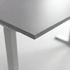 Schreibtisch höhenverstellbar Elisa, 120x60 cm, Platinium weiß