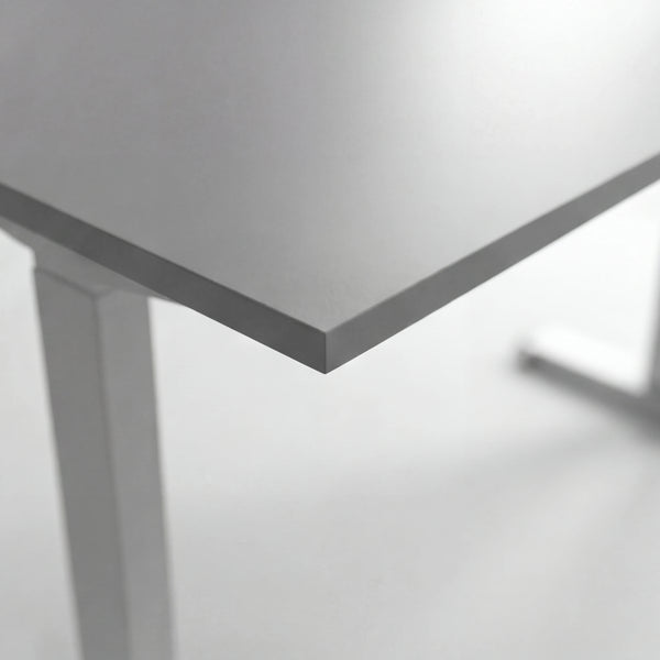 Schreibtisch höhenverstellbar Elisa, 120x60 cm, Platinium weiß