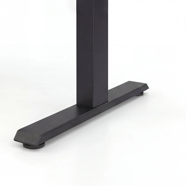 Schreibtisch höhenverstellbar Elisa, 140x70 cm, Acacia Light schwarz
