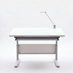 Schreibtisch Santana, Schiefergrau, 120x70 cm, Kurbel