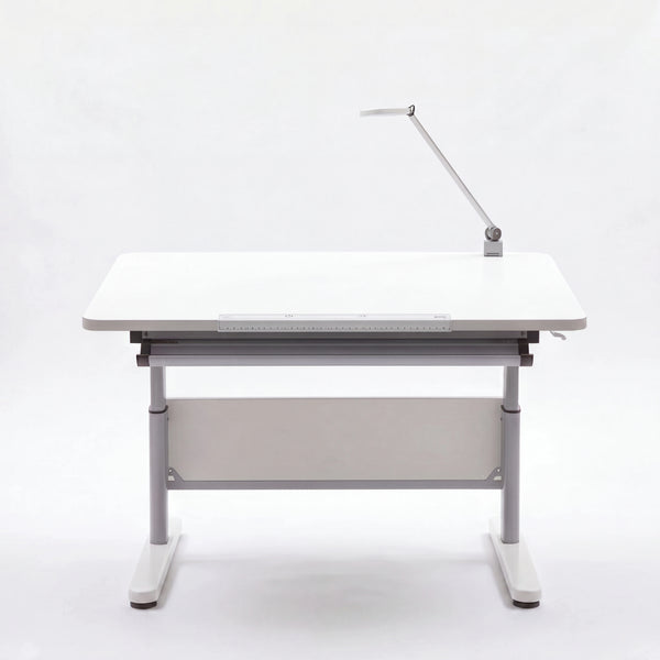 Schreibtisch Santana, Schiefergrau, 120x70 cm, Kurbel