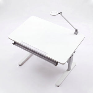 Schreibtisch Santana, Schiefergrau, 120x70 cm, Kurbel