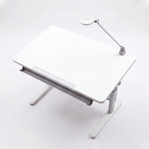 Schreibtisch Santana, Schiefergrau, 120x70 cm, Kurbel