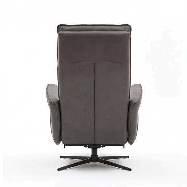 Ledersessel Manau in Graphit