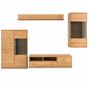 Wohnwand Rimini mit Highboard und Vitrine