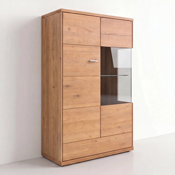 Wohnwand Rimini mit Highboard und Vitrine
