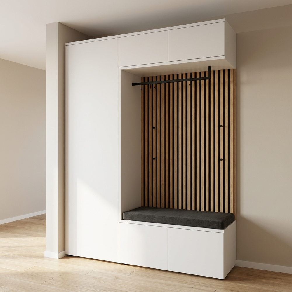 Garderobe, 25153, Wildeiche, 157,2x233 cm
