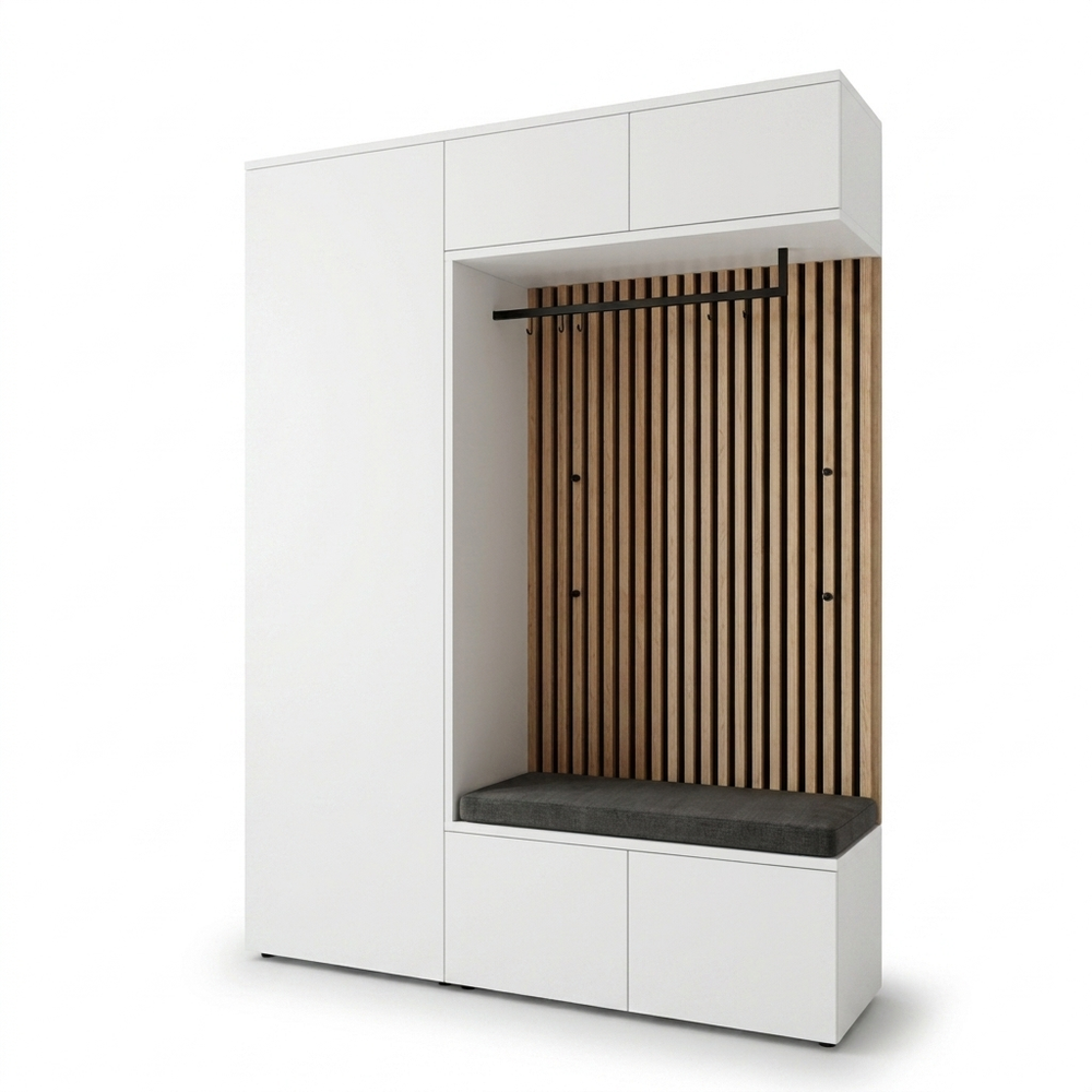Garderobe, 25153, Wildeiche, 157,2x233 cm
