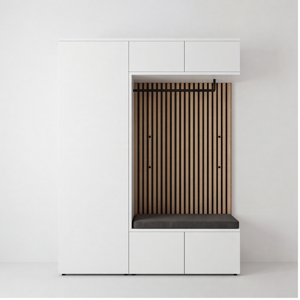 Garderobe, 25153, Wildeiche, 157,2x233 cm