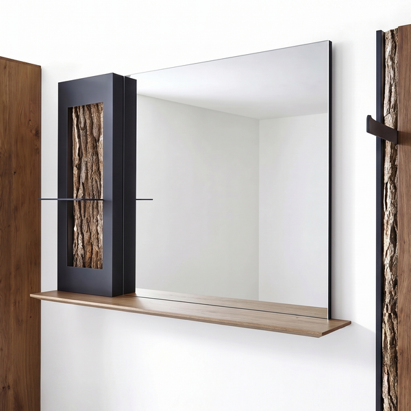 Garderobe inkl. Beleuchtung, Runa 8440, Kerneiche Natur, 217x196 cm