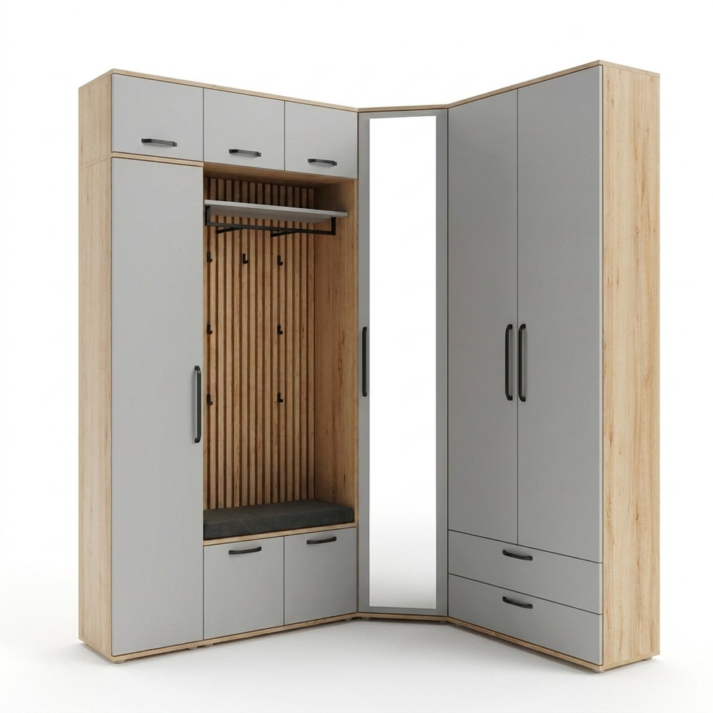 Garderobe, 25150, Wildbuche, 186x145 cm