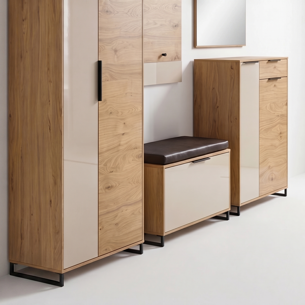 Garderobe, Luisa, Balkeneiche, 72x195 cm