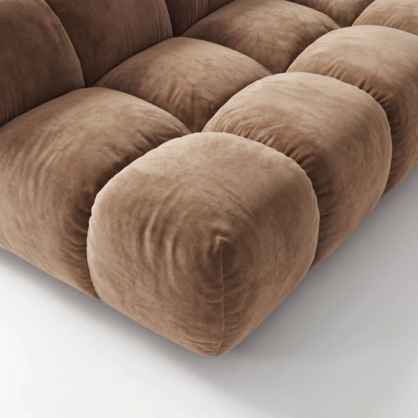 Ecksofa Shaun old gold mit Armteilverstellung [AI]