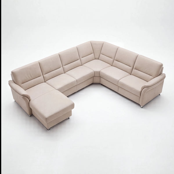 A&M Kollektion Polstergarnitur aus Leder in U-Form mit Media-Relax-Funktion