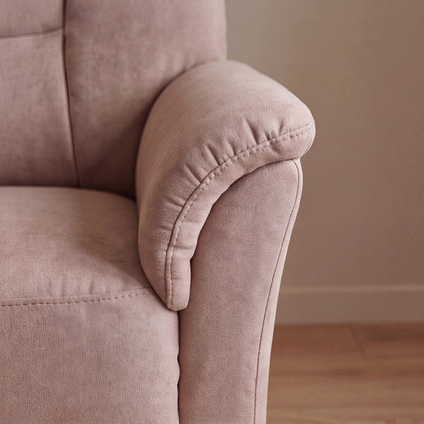 3-Sitzer Sofa aus Stoff mit Möbelgleitern