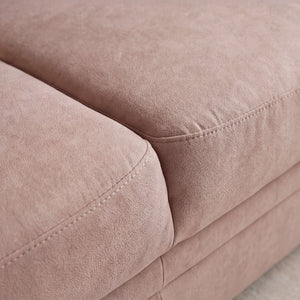 3-Sitzer Sofa aus Stoff mit Möbelgleitern